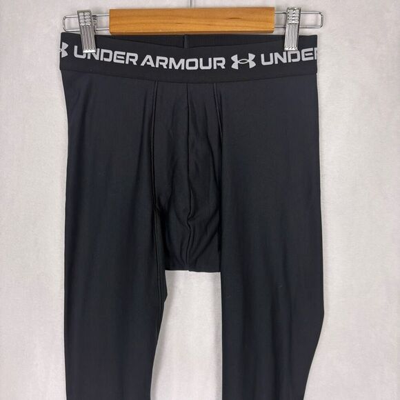 Under Armour Men's Black Compression Leggings Size Medium - Picture 2 of 13